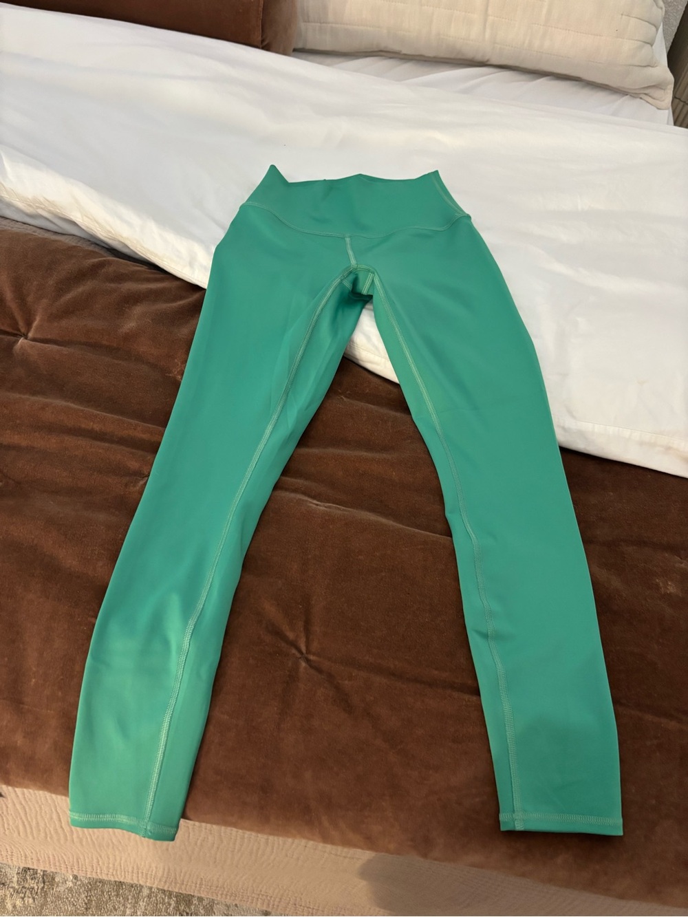 ALO Yoga High-Waist Leggings in Teal Green